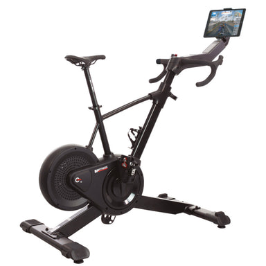 BH Fitness Exercycle Bike with White Background with Zwift on screen
