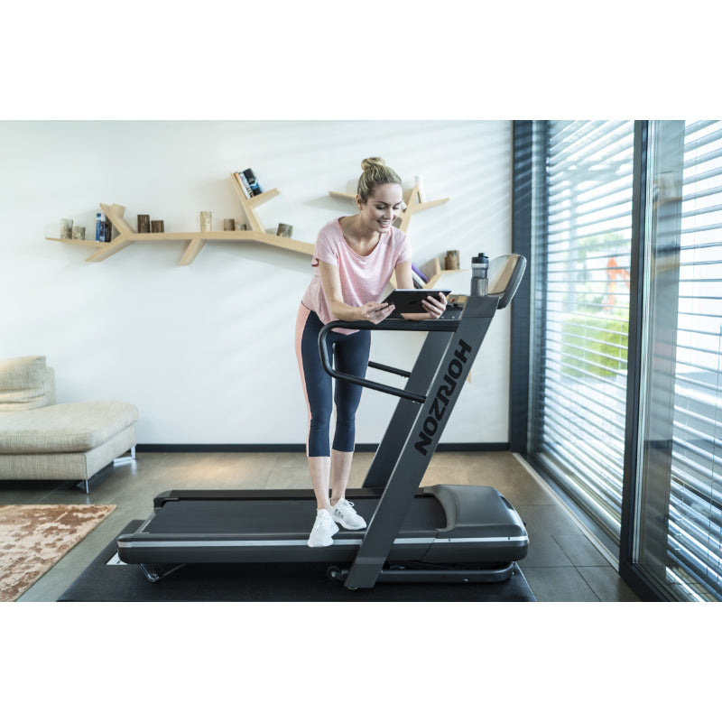 Horizon Fitness OMEGAZ_ZONE Treadmill Lifestyle Female View