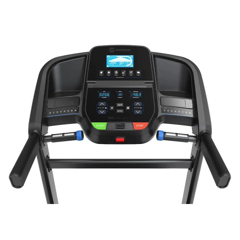 Horizon Fitness T202 Treadmill - Front Display View