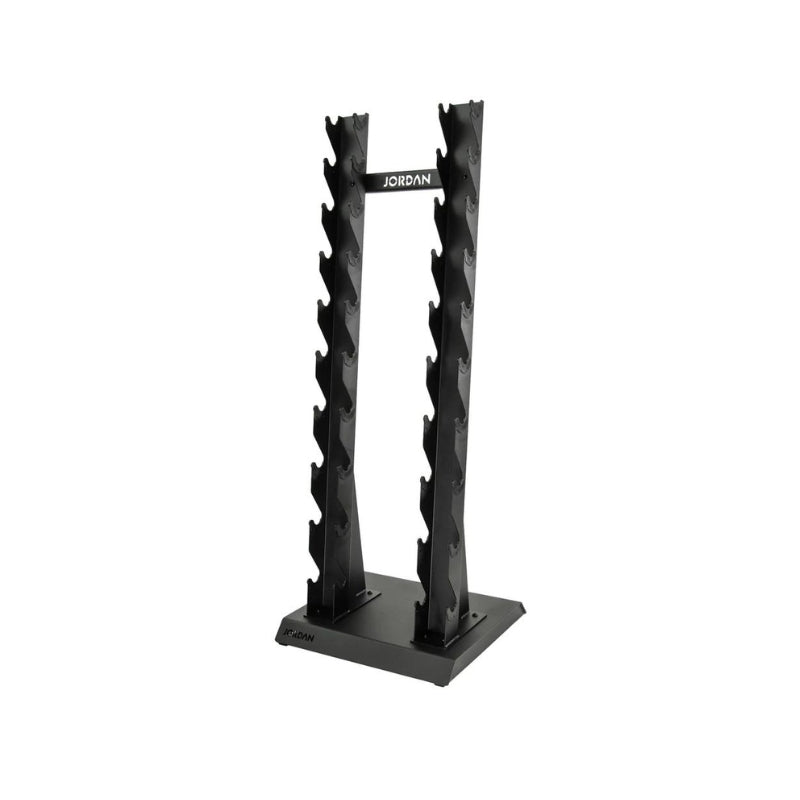 Jordan Fitness Dumbbell Set - Single S-Series Vertical Stand Black