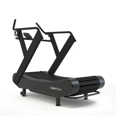 Pulse Fitness Curved Slat Treadmill Front view