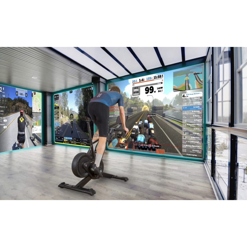 BH Fitness Exercycle Bike Lifestyle image with rider on zwift